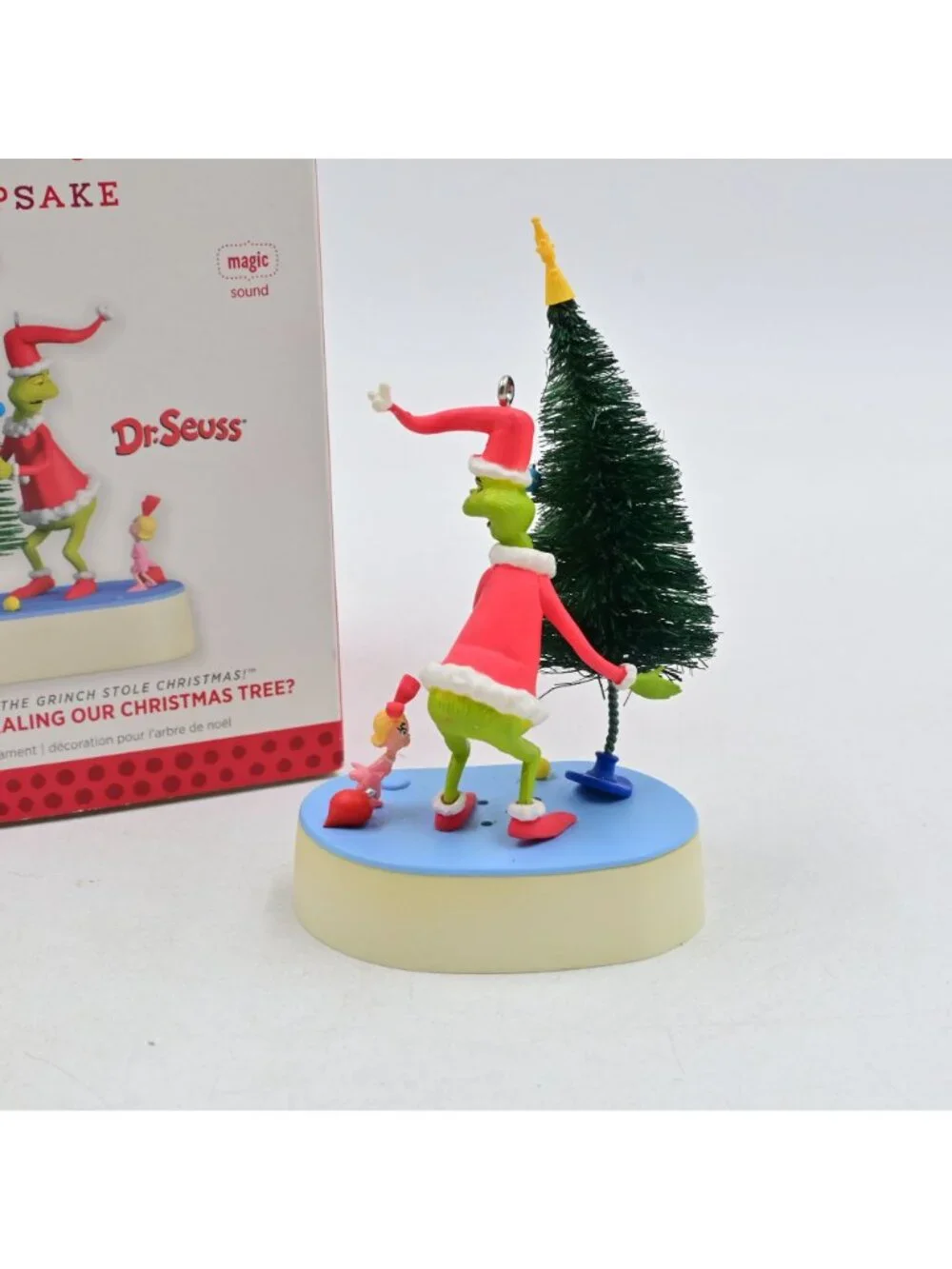 Hallmark Keepsake Grinch Why Are You Stealing Our Tree Ornament Dr Seuss